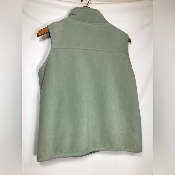 2 Jane Ashley Women's Pink And Green Fleece Sherpa Lined Full Zip Vest Size PL - Picture 11 of 11